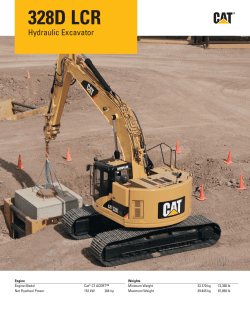 Specalog for 328D LCR Hydraulic Excavator, AEHQ6788-00