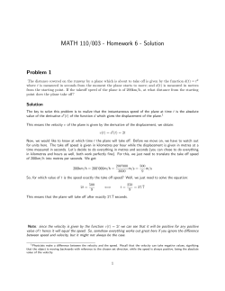 MATH 110/003 - Homework 6 - Solution