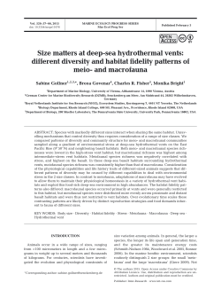 Size matters at deep-sea hydrothermal vents: different diversity and