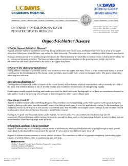 Osgood-Schlatter Disease