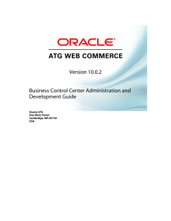 ATG 10.0.2 Business Control Center Administration