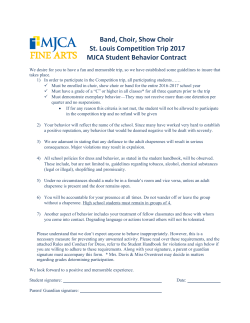 Band, Choir, Show Choir St. Louis Competition Trip 2017 MJCA