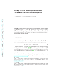 Exactly solvable Wadati potentials in the PT