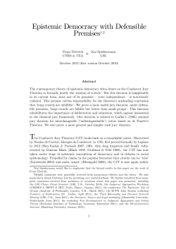 Epistemic democracy with defensible premises