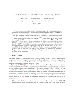 The Landscape of Communication Complexity Classes