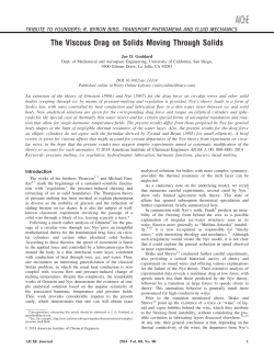 The viscous drag on solids moving through solids