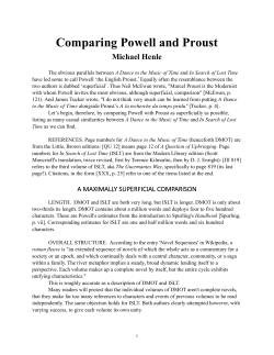 Comparing Powell and Proust
