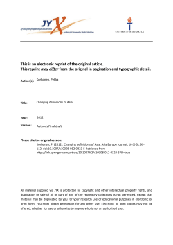 This is an electronic reprint of the original article. This reprint may