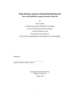 Finite Element Analysis of Basketball Backboards