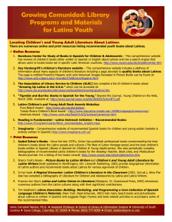 Growing Comunidad: Library Programs and Materials