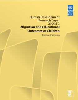 Migration and Educational Outcomes of Children