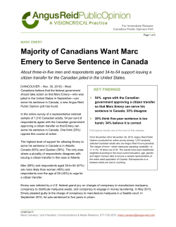 Majority of Canadians Want Marc Emery to Serve Sentence in Canada