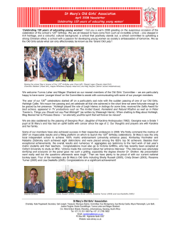 Newsletter April 2008
