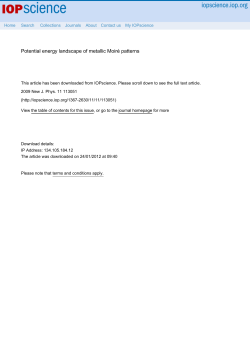 Potential energy landscape of metallic Moir&eacute; patterns