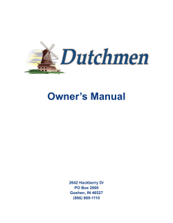 Owner`s Manual