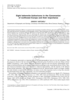 Eight belemnite biohorizons in the Cenomanian of