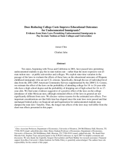 Does Reducing College Costs Improve Educational Outcomes for
