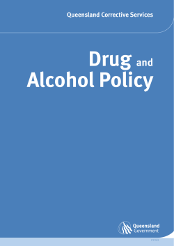Drug and Alcohol Policy - Queensland Corrective Services