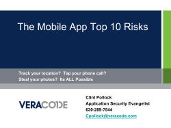 The Mobile App Top 10 Risks