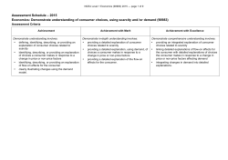 NCEA Level 1 Economics (90983) 2015