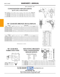 consolidated hinged joints 90&deg; gear box bronze or