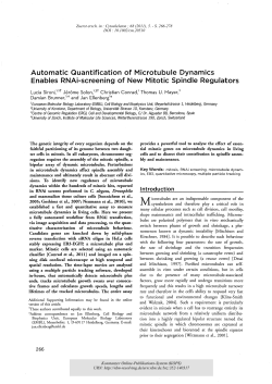 Automatic quantification of microtubule dynamics