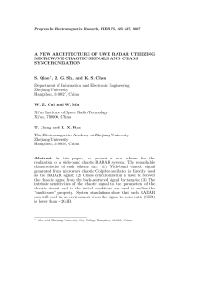 A NEW ARCHITECTURE OF UWB RADAR UTILIZING MICROWAVE