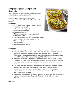 Spaghetti Squash Lasagna with Broccolini