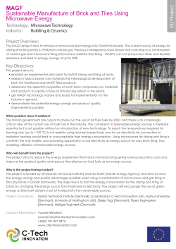 MAGF Sustainable Manufacture of Brick and Tiles Using Microwave