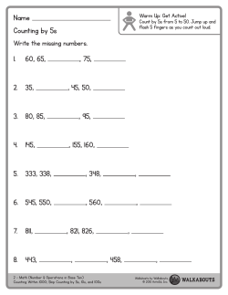 Name Counting by 5s