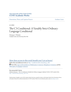 The C3 Conditional: A Variably Strict Ordinary