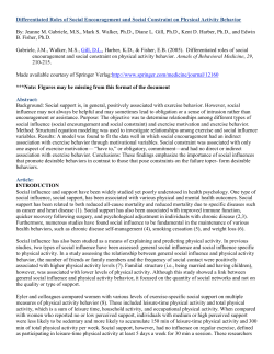 Differentiated Roles of Social Encouragement and