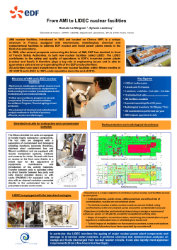 From AMI to LIDEC nuclear facilities