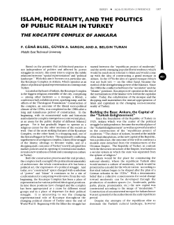 islam, modernity, and the politics of public realm in turkey