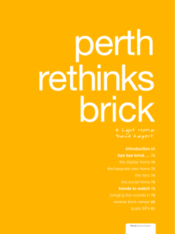 Perth Rethinks Brick Bulletin