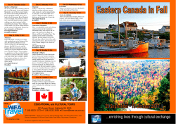 Eastern Canada in Fall