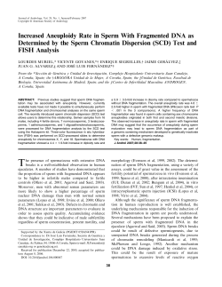 Increased Aneuploidy Rate in Sperm With Fragmented DNA as