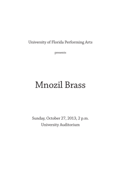 Mnozil Brass - UF Performing Arts
