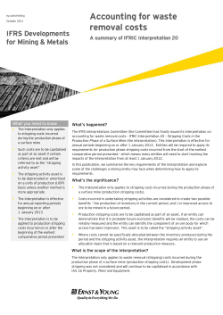 Accounting for waste removal costs