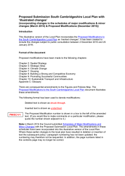 Proposed Submission South Cambridgeshire Local Plan with