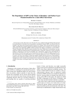 and Surface-Layer Parameterization for a Lake