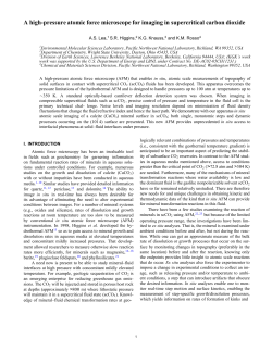 A high-pressure atomic force microscope for imaging in