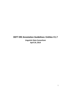 DEFT ERE Annotation Guidelines: Entities V1.7
