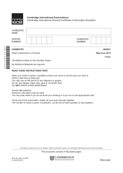 June 2015 Question Paper 61 - Cambridge International Examinations