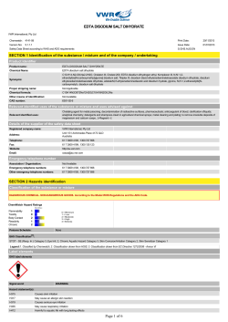 EDTA DISODIUM SALT DIHYDRATE Page 1 of 6