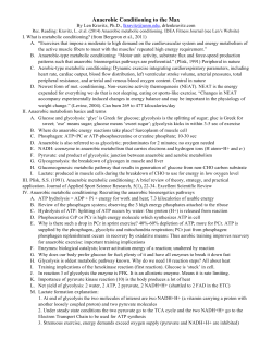 Anaerobic Conditioning to the Max