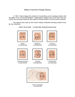 Military Franchise Postage Stamps - sicp
