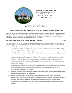 general price list - Arlington Cemetery