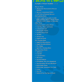 Examples of Waste Handled - Heritage