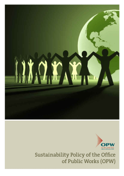 Sustainability Policy of the Office of Public Works (OPW)